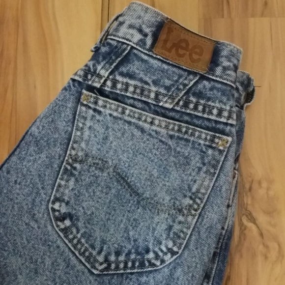 Vintage 80s Lee Stone Washed Jeans - Picture 3 of 13